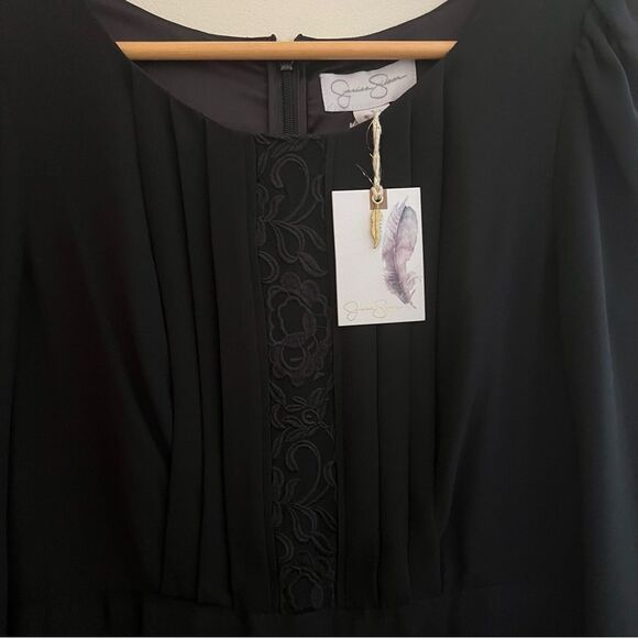 NWT Jessica Simpson Black Elegant Dress Size 4 - Picture 8 of 16